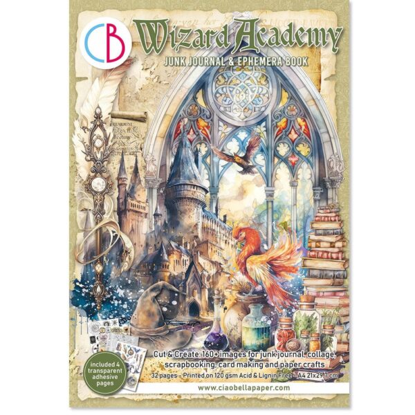 ciao-bella-wizard-academy-a4-junk-journal-ephemera