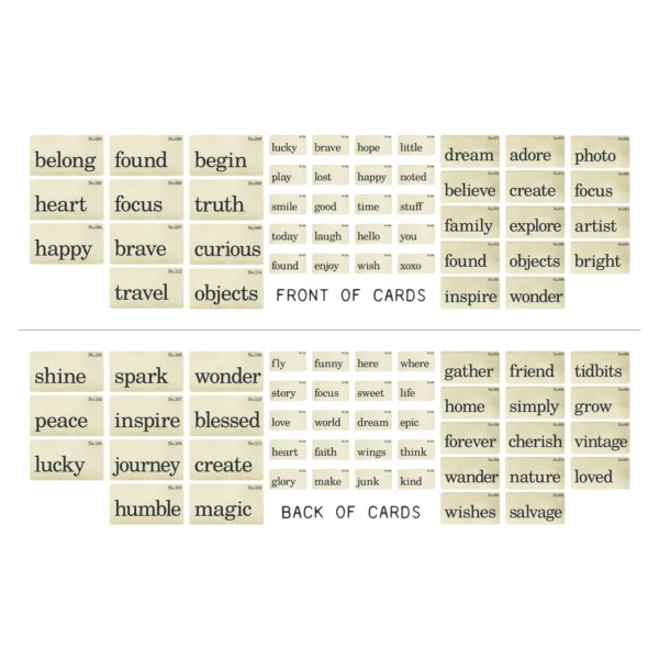 Tim Holtz Flashcards (TH94224)