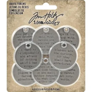 Tim Holtz Quote Tokens (8pcs) (TH93691)