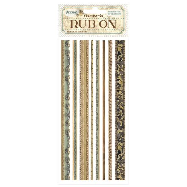 Alterego Rub-On 4x8,5 Inch Stripes (DFLRB121)