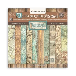 Alterego 8x8 Inch Paper Pack Maxi Backgrounds Selection (SBBS117)