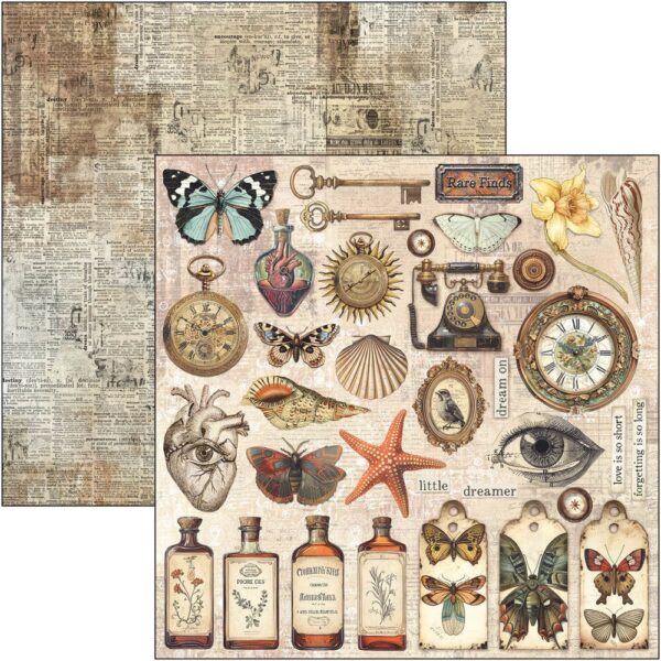 Cabinet of Curiosities 12x12 Inch Paper Pad (12pcs) (CBPM085)
