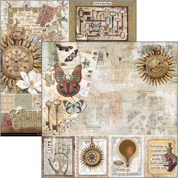 Cabinet of Curiosities 8x8 Inch Paper Pad (12pcs) (CBH085)