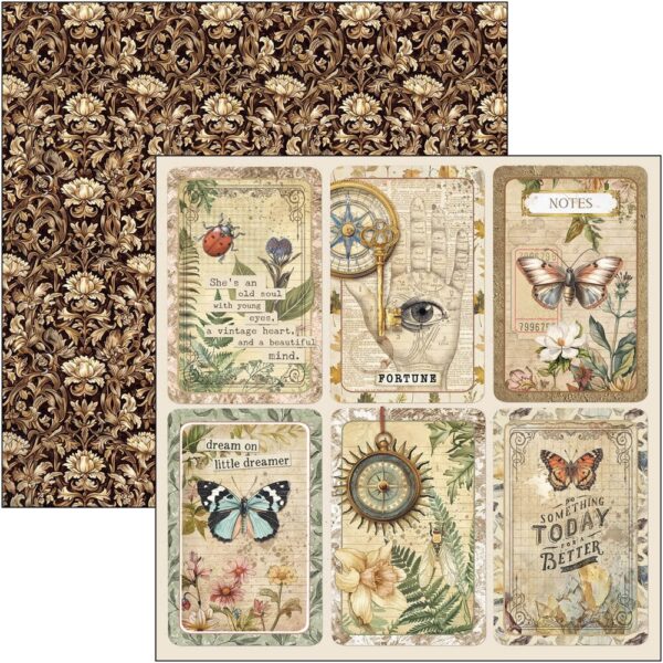Cabinet of Curiosities 8x8 Inch Paper Pad (12pcs) (CBH085)