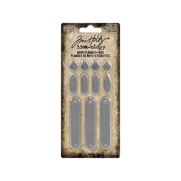 Tim Holtz Halloween Word Plaques + Tags (TH94438) Tim Holtz Halloween Word Plaques + Tags (TH94438)