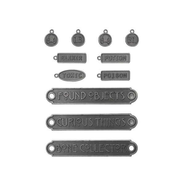 Tim Holtz Halloween Word Plaques + Tags (TH94438)2 Tim Holtz Halloween Word Plaques + Tags (TH94438)