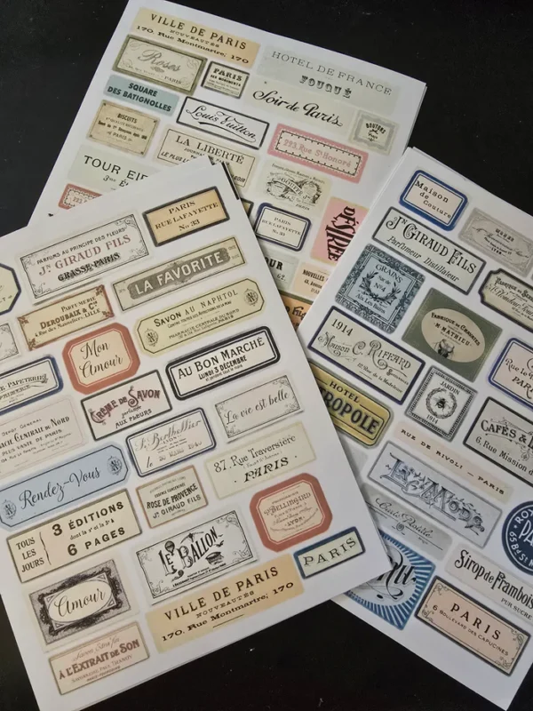 Etiquettes publicitaires Françaises Collection Vintage - P20