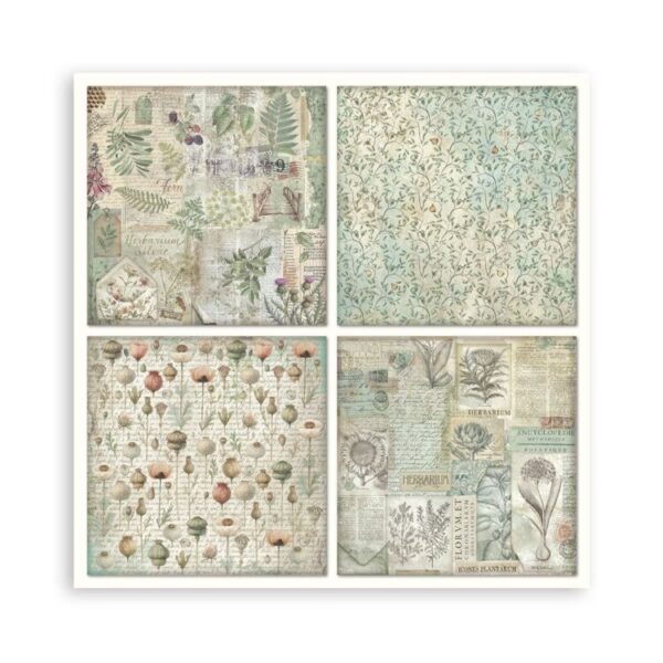 Herbarium Silvae 8x8 Inch Maxi Paper Pack (Single Face) (SBBSXB20)