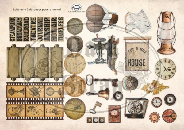 Steampunk Junk Journal set (K07)