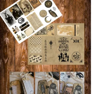 Kit scrapbooking mini journal spiritisme - K11