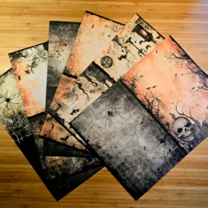 Papier Halloween Vintage journal P09