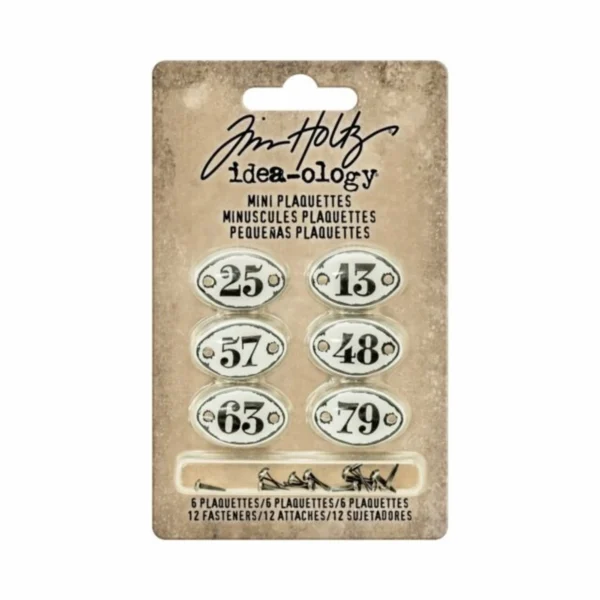 Tim Holtz Mini Plaquettes (6pcs) (TH93296)