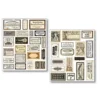 Vintage Scripts Mixed Media Stickers (10pcs) (MB003)