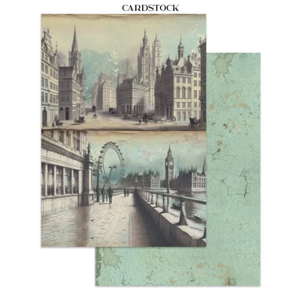 Voyages Fantastiques Junk Journal Stickers, Backgrounds, Cut-Outs (SBJK05)