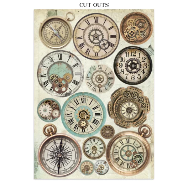 Voyages Fantastiques Junk Journal Stickers, Backgrounds, Cut-Outs (SBJK05)