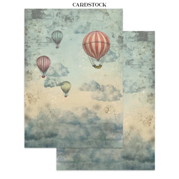 Voyages Fantastiques Junk Journal Stickers, Backgrounds, Cut-Outs (SBJK05)