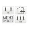 Zilverdraad LED Lichtketting 195 cm – 40 Warm witte LED Lampjes op Batterij