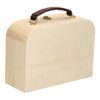 Houten creatie koffertje met handvat en sluiting