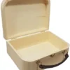 Houten creatie koffertje met handvat en sluiting