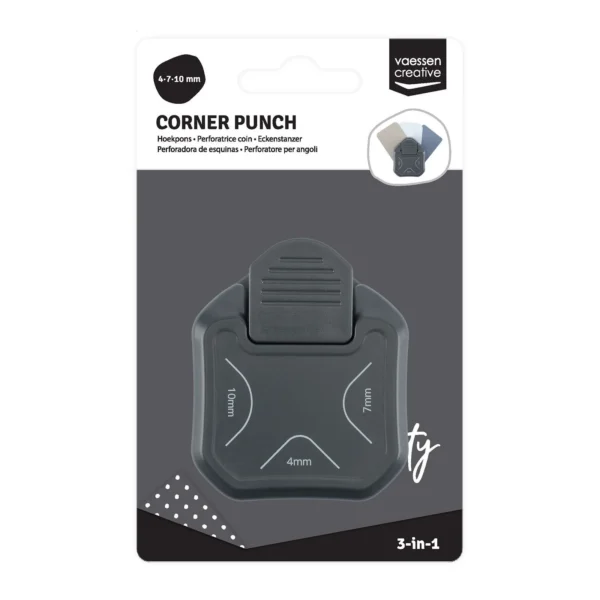 3-in-1 Hoekpons 4-7-10mm Graphite – Vaessen Creative (2137-005)