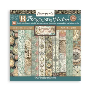 Gardens of Time 12x12 Inch Paper Pack Maxi Background (SBBL186)