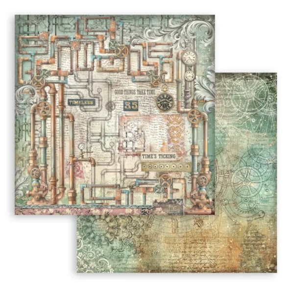 Gardens of Time 8x8 Inch Paper Pack Maxi Background (SBBS142)