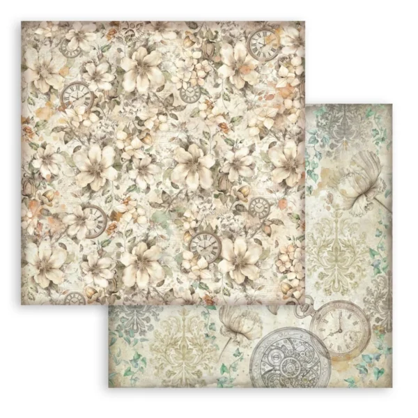 Gardens of Time 8x8 Inch Paper Pack Maxi Background (SBBS142)