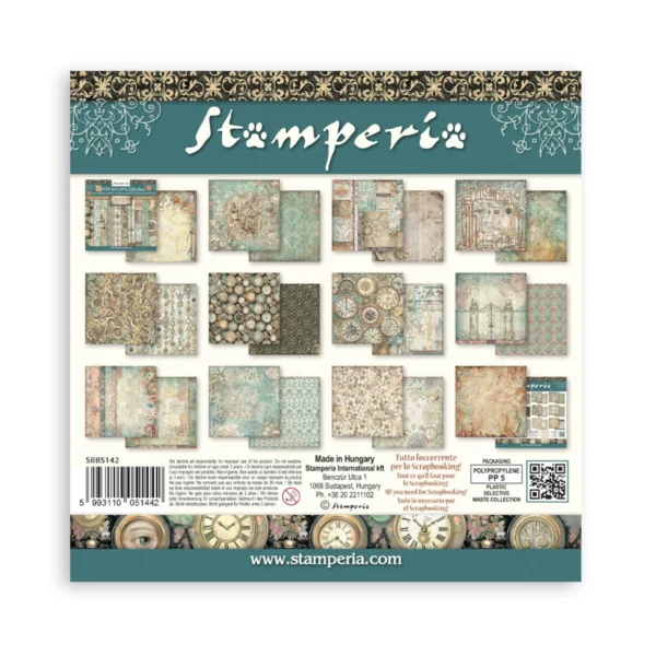 Gardens of Time 8x8 Inch Paper Pack Maxi Background (SBBS142)