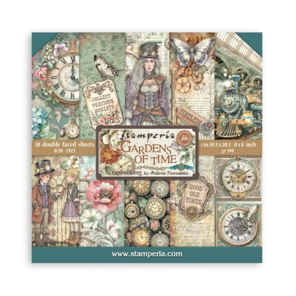 Gardens of Time 8x8 Inch Paper Pack (SBBS141)