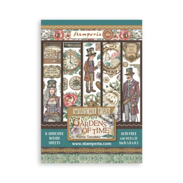 Gardens-of-Time-A5-Washi-Pad-8pcs-SBW32