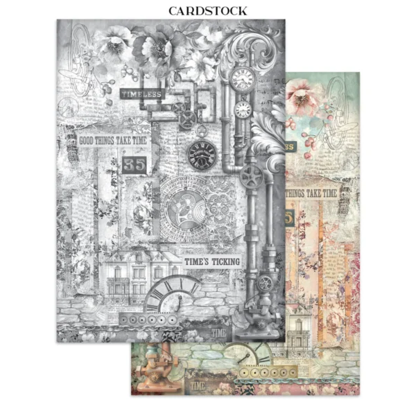 Gardens of Time Junk Journal Stickers, Backgrounds, Cut-Outs (SBJK17)