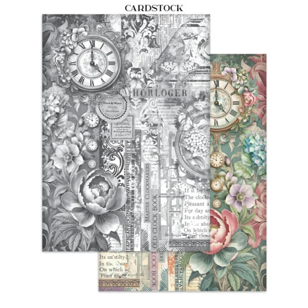 Gardens of Time Junk Journal Stickers, Backgrounds, Cut-Outs (SBJK17)