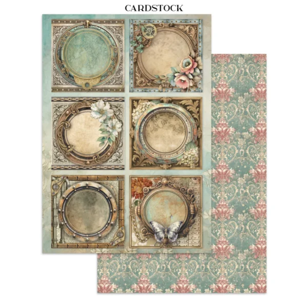 Gardens of Time Junk Journal Stickers, Backgrounds, Cut-Outs (SBJK17)