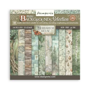 Herbarium Silvae 12x12 Inch Paper Pack Maxi Background Selection (SBBL180)