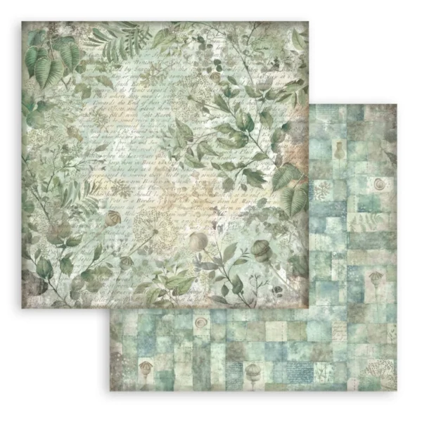 Herbarium Silvae 8x8 Inch Paper Pack Maxi Backgrounds Selection (SBBS136)