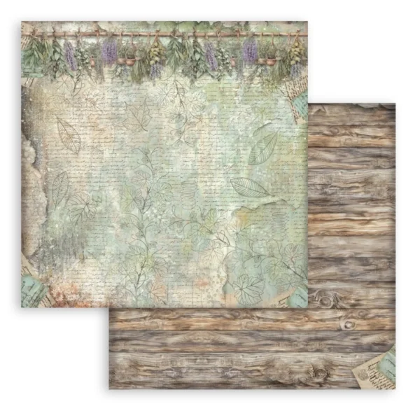 Herbarium Silvae 8x8 Inch Paper Pack Maxi Backgrounds Selection (SBBS136)