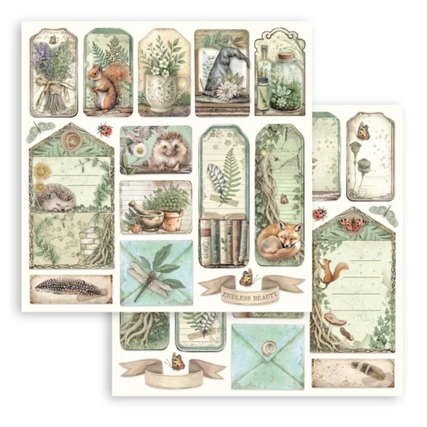 Herbarium Silvae 8x8 Inch Paper Pack (SBBS135)