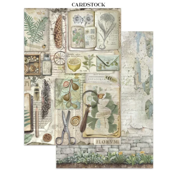 Herbarium Silvae Junk Journal Stickers, Backgrounds, Cut-Outs (SBJK09)