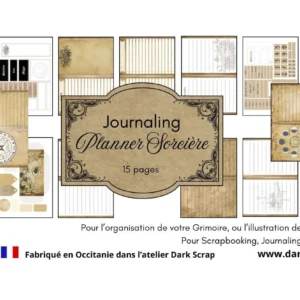 Papier Planner Sorcière Carnet de sorts Journaling - P39