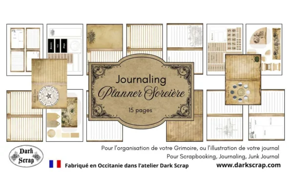 Papier Planner Sorcière Carnet de sorts Journaling - P39
