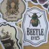 25 Stickers – Apothicaire & Cabinet de Curiosités - Vintage stijl (S08)