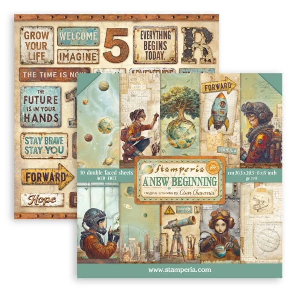 A New Beginning 8x8 Inch Paper Pack (Double Face) (SBBS140)