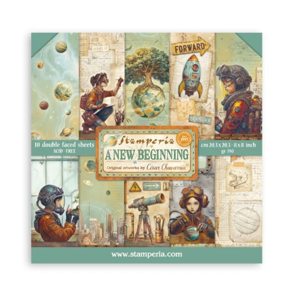 A New Beginning 8x8 Inch Paper Pack (Double Face) (SBBS140)