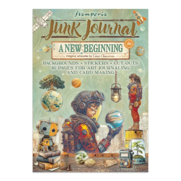 A New Beginning Junk Journal Stickers, Backgrounds, Cut-Outs - Stamperia (SBJK16) A New Beginning Junk Journal Stickers, Backgrounds, Cut-Outs (SBJK16)