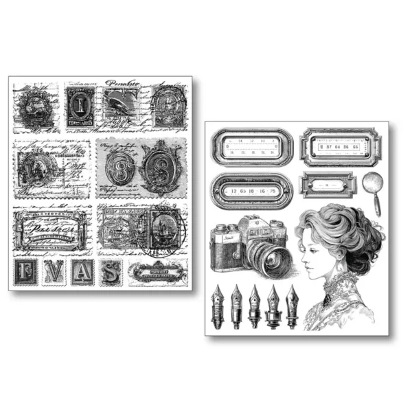 Lithographs Mixed Media Stickers (10pcs) (MB007)