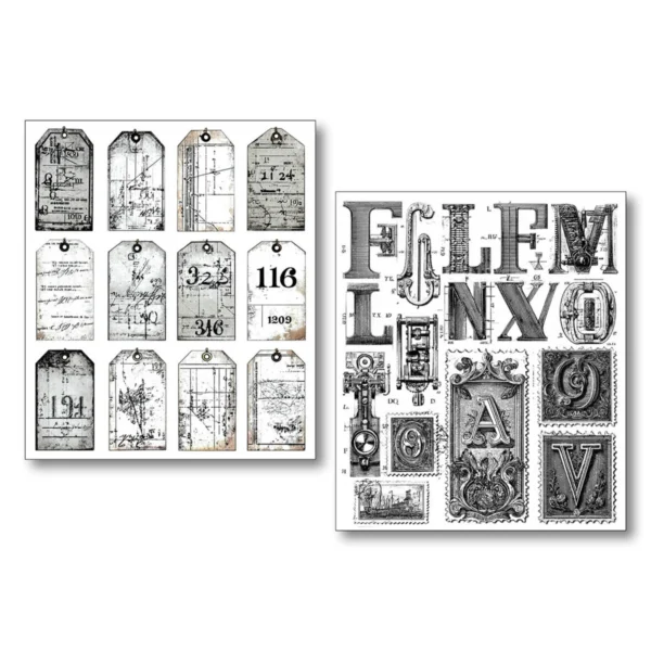 Lithographs Mixed Media Stickers (10pcs) (MB007)