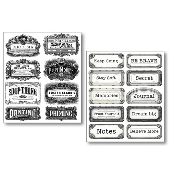 Lithographs Mixed Media Stickers (10pcs) (MB007)