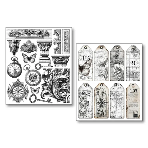 Lithographs Mixed Media Stickers (10pcs) (MB007)