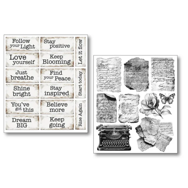 Lithographs Mixed Media Stickers (10pcs) (MB007)