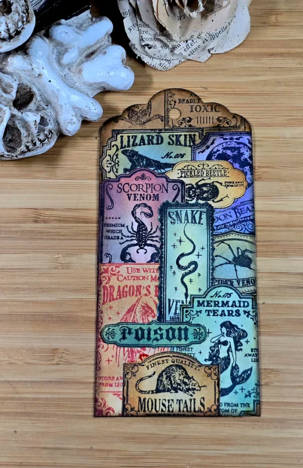 Etiket stempel tovenaarsdrankjes - Sorcerer's potions label stamp (T45)